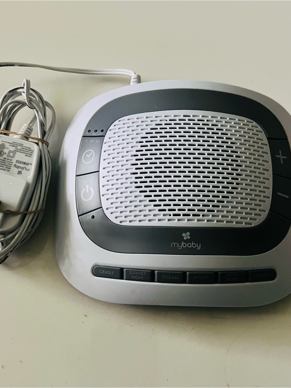Homedics My Baby Sound Spa White Noise Machine - Sound Machine in White/Gray